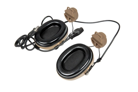 Zestaw słuchawkowy Z156 zSordin z adapterem do hełmów typu FAST - dark earth