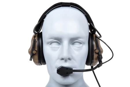 Taktyczne słuchawki Gen. 5 Wosport HD-19 Tan