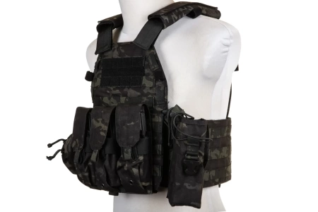 Kamizelka Plate Carrier Emerson Gear 6094A Style z zestawem ładownic MC Black