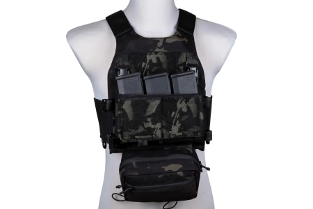 Kamizelka taktyczna typu FCS wraz z panelem typu MK Chest Rig - MC Black