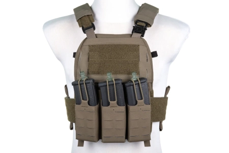 Kamizelka taktyczna typu Plate Carrier Wosport VE-75 Ranger Green