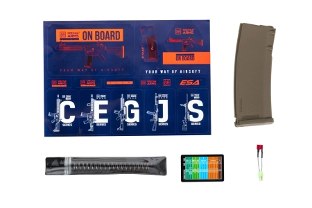 Karabinek ASG Specna Arms SA-F05-RL FLEX™ Light Ops Stock/ New Receiver HAL ETU™ Gen. 2 Half-Tan