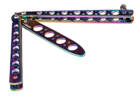 Nóż motylkowy treningowy Rainbow Fade