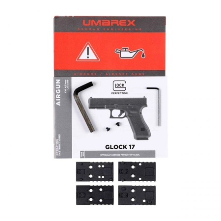 Pistolet wiatrówka Glock 17 gen 5 MOS 4,5 mm BB z płytkami