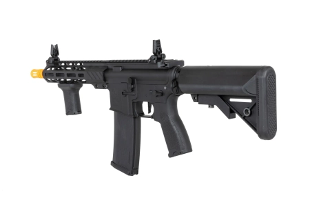 Karabinek ASG Specna Arms RRA SA-E25 HAL ETU™ Czarny z pomarańczowym urządzeniem wylotowym