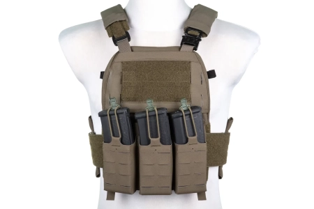 Kamizelka taktyczna typu Plate Carrier Wosport VE-75 Ranger Green