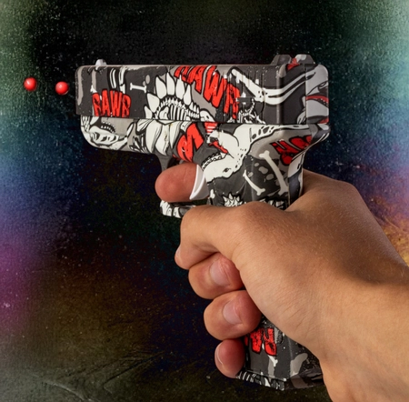Pistolet sprężynowy na żelowe kulki G17 - rawr