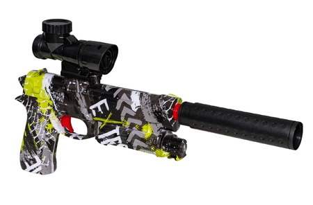 Pistolet elektryczny na żelowe kulki Beretta 92S - zielony