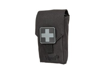 Apteczka Aid Kit z wyposażeniem - czarna
