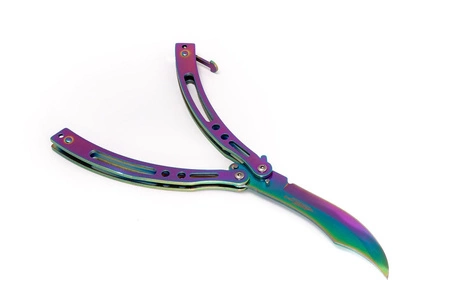 Nóż motylkowy Butterfly Rainbow / Fade