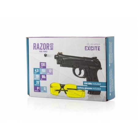 Pistolet wiatrówka RazorGun Excite 4,5 mm BB CO2
