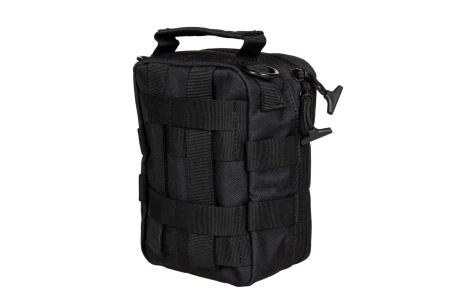 Ładownica molle S18 na ochronniki słuchu - Czarne