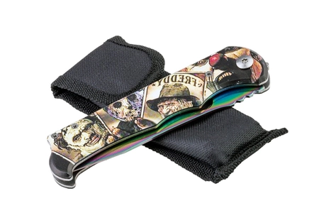 Nóż sprężynowy treningowy Rainbow / Fade