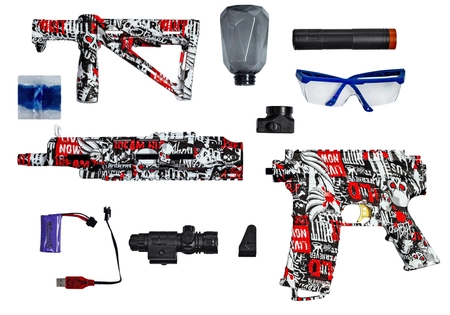 Karabin elektryczny na żelowe kulki AR15 - czarny