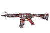 Karabin elektryczny na żelowe kulki M4 - czerwony
