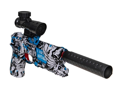 Pistolet elektryczny na żelowe kulki Beretta 92S - niebieski