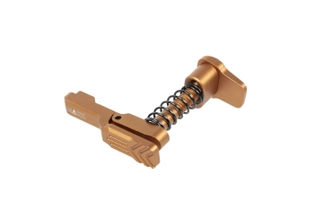 Aluminiowy zwalniacz magazynka Maxx Model Advanced typu A do replik MTW M4 Flat Dark Earth