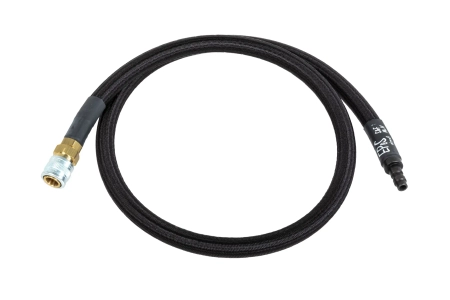 Wąż HPA EPeS Mk. IV S&F z oplotem 80 cm Czarny