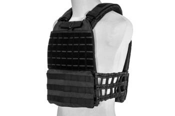Kamizelka taktyczna typu plate carrier molle/laser-cut - czarna
