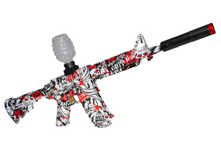 Karabin elektryczny na żelowe kulki M4 - czerwony