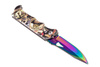 Nóż sprężynowy treningowy Rainbow / Fade