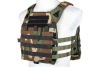 Kamizelka taktyczna Specna Arms Tactical typu Plate Carrier z panelem szturmowym Woodland