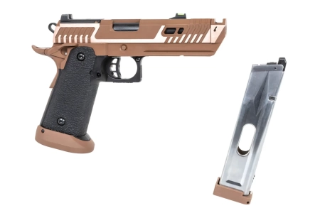 Pistolet ASG SRC Sahara Viper DUAL POWER z magazynkiem CO2 Flat Dark Earth