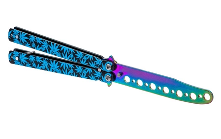 Motylek treningowy ganja rainbow niebieski