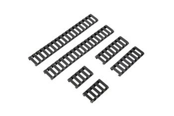 Zestaw osłon na szyny RIS - czarny