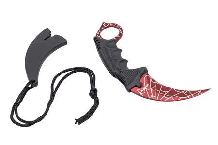 Nóż typu karambit Crimson Web red