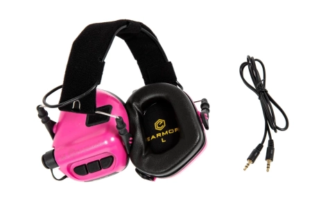 Aktywne ochronniki słuchu M31 - różowe