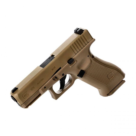 Pistolet wiatrówka Glock 19X blowback 4,5 mm coyote BB CO2