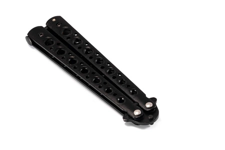 Nóż motylkowy treningowy Butterfly czarny