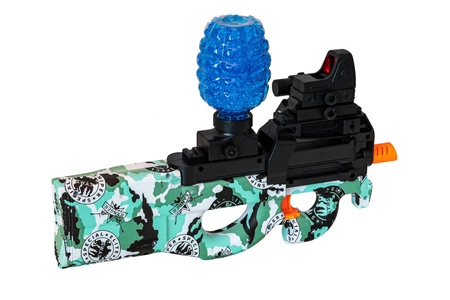 Karabinek na żelowe kulki P90 - zielony