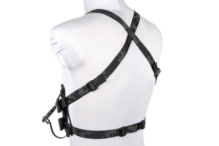 Minimalistyczna kamizelka typu Chest Rig Wosport VE-108 MC Black