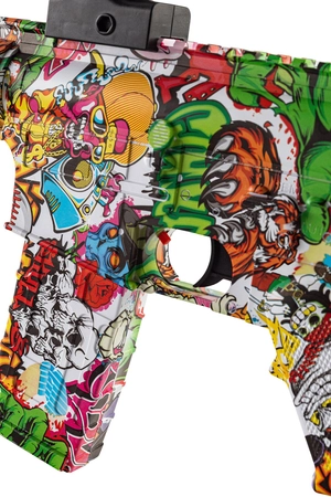 Karabin elektryczny na żelowe kulki AR10 - graffiti
