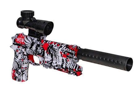 Pistolet elektryczny na żelowe kulki Beretta 92S - czerwony