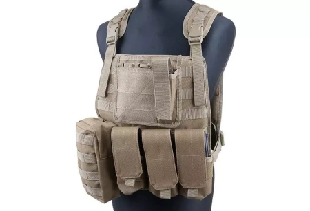 Kamizelka taktyczna typu MBSS Plate Carrier - coyote
