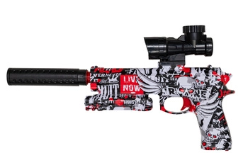 Pistolet elektryczny na żelowe kulki Beretta 92S - czerwony