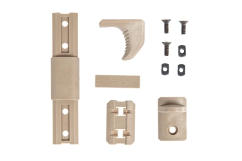 Modułowy chwyt Double Bell Hand Stop Kit na szynę MLOK Tan