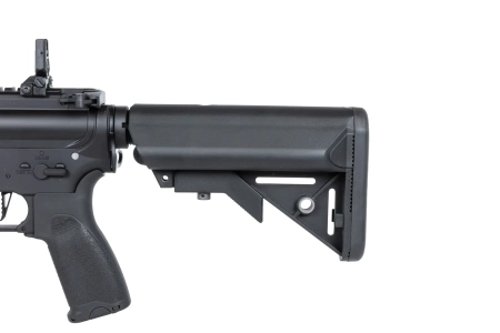 Karabinek ASG Specna Arms RRA SA-E24 HAL ETU™ Czarny z pomarańczowym urządzeniem wylotowym