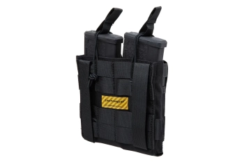 Podwójna ładownica Open Top na magazynki M4/M16 + pistoletowe Czarna