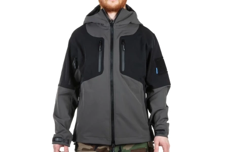 Kurtka Softshell Emerson Gear Blue Label "Spinosaurus" Szara