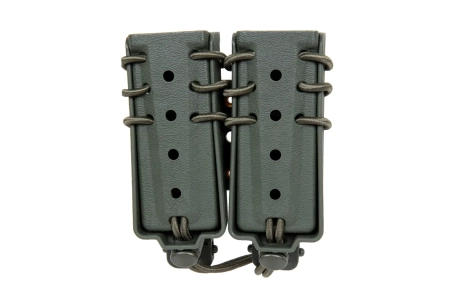 Ładownica na 2 magazynki 9mm Wosport Urban Assault Long Quick Pull Oliwkowy