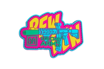 Naszywka Specna Arms Pew Pew Tęczowa