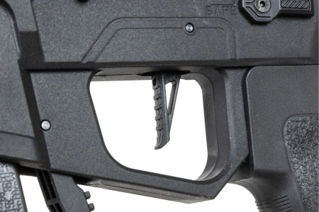 Pistolet maszynowy ASG Specna Arms SA-FX02 FLEX™ HAL ETU Czarny z pomarańczowym urządzeniem wylotowym