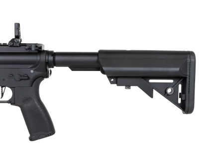 Karabinek ASG Specna Arms RRA SA-E25 HAL ETU™ Czarny z pomarańczowym urządzeniem wylotowym