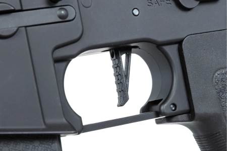 Karabinek ASG Specna Arms RRA SA-E25 HAL ETU™ Chaos Bronze z pomarańczowym urządzeniem wylotowym