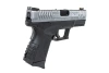 Pistolet ASG Cybergun x Springfield XDM 3.8" Compact Czarno-srebrny