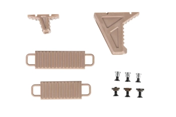 Chwyt przedni JJ Airsoft JA-1392 typu Hand Stop na Keymod/M-LOK Tan